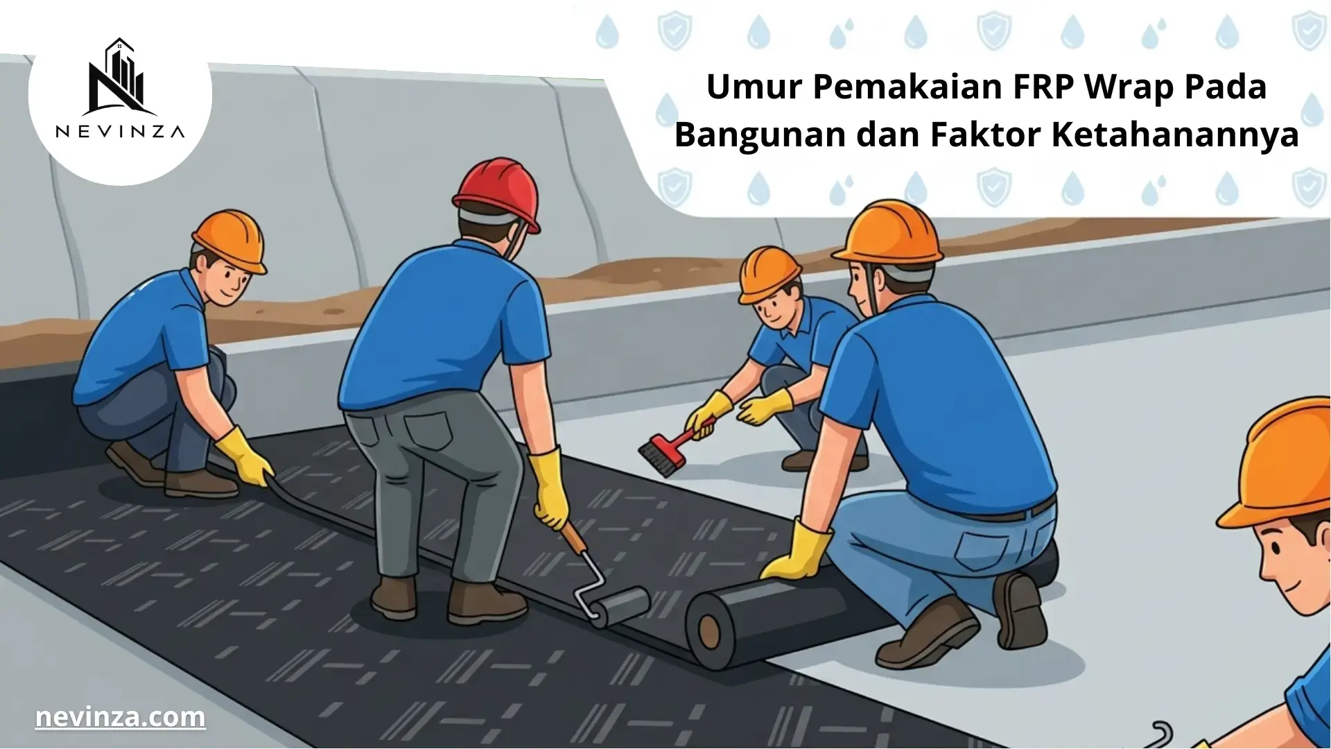 Umur Pemakaian FRP Wrap Pada Bangunan dan Faktor Ketahanannya